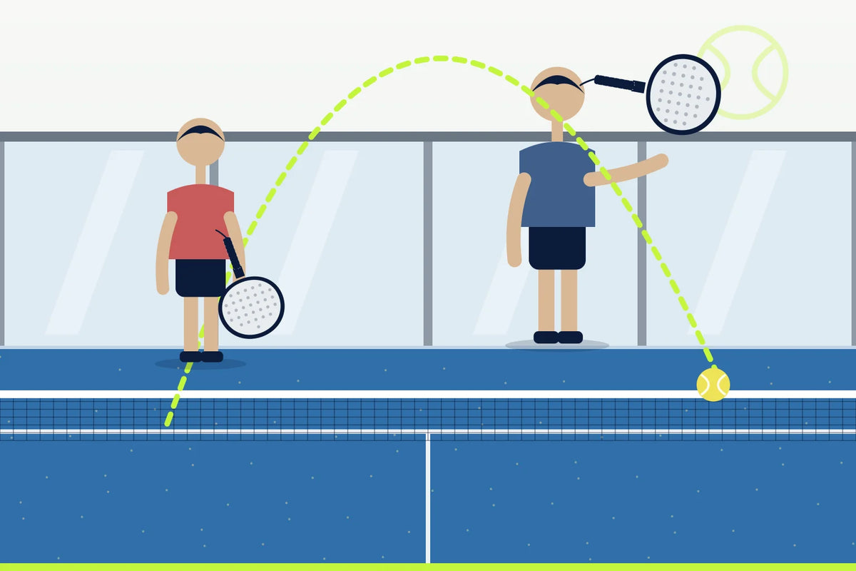 Der Lob im Padel: der Schlag, der das Netz zurückholt